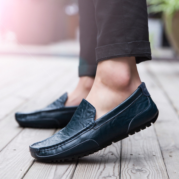 Black fashionable keep warm casual footwear all-season English style