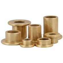 粉末冶金含油铜轴套带台阶铜套法兰挡边衬套内径4568 10 12 14-30