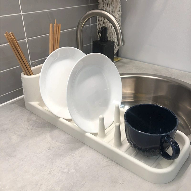 Стойка для сушки посуды Stanlin с фильтром, подставка для тарелок и чашек, кухонная полка для хранения посуды на столешницу