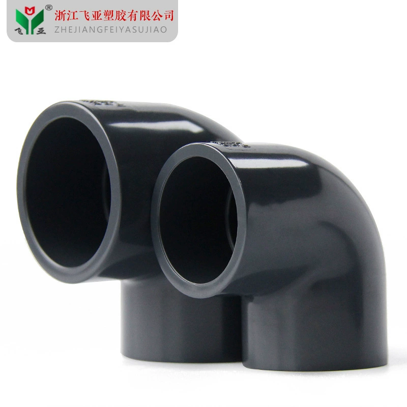 НПВХ положительный локоть химической серии промышленных локоть 90 градусов локоть темно-серый 16 кг кислоты и щелочи устойчивостью под прямым углом изгиб