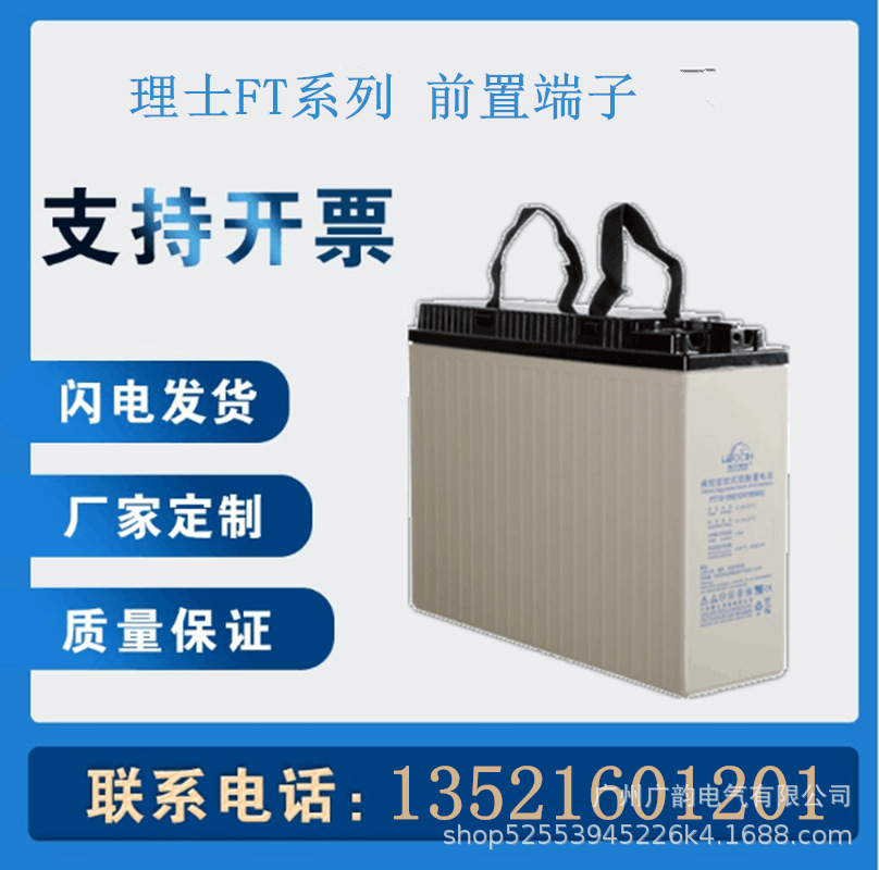 理士蓄电池FT12-100理士铅酸免维护12V100AH狭长尺寸 前置端子