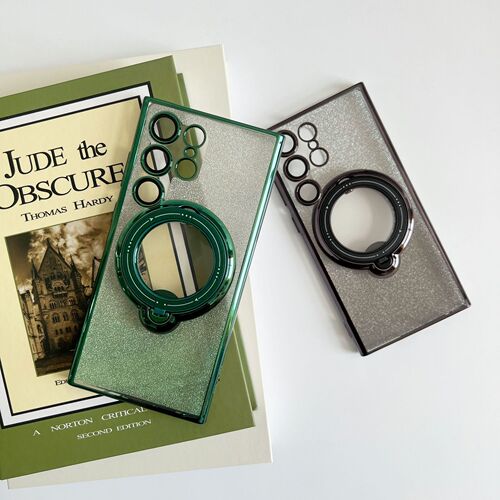 Applicable for Samsung S23 Ultra phone case, glitter 360 ring Samsung S24 anti-drop A34 protective cover A54