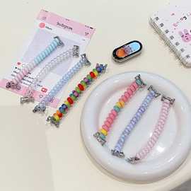 彩色弹力绳表带适用于小米手环10/8/9Pro表带红米watch4/5手表带