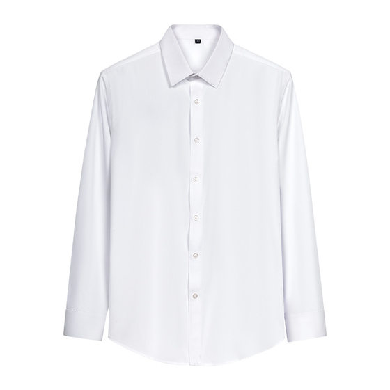 Dongyu Men's Spring and Summer Men's Shirts Long Sleeve Shirts Men's Business Slim Fit No-Iron Korean Style Professional Wear Ready Stock