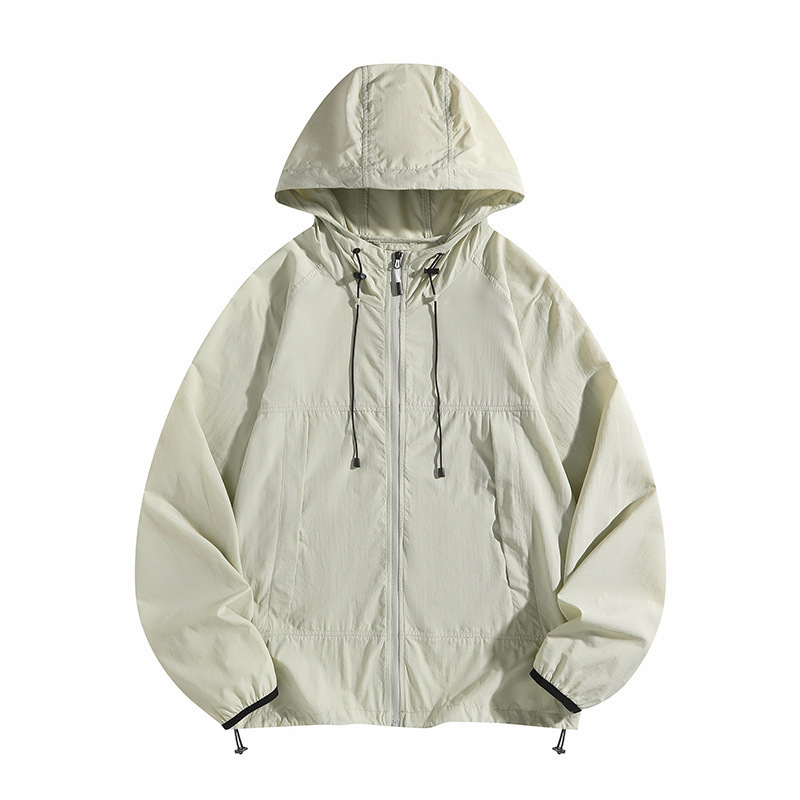 upf50 + chaqueta encapuchada anti-UV 2024 nueva ropa de protección solar para hombres pareja al aire libre MD9107