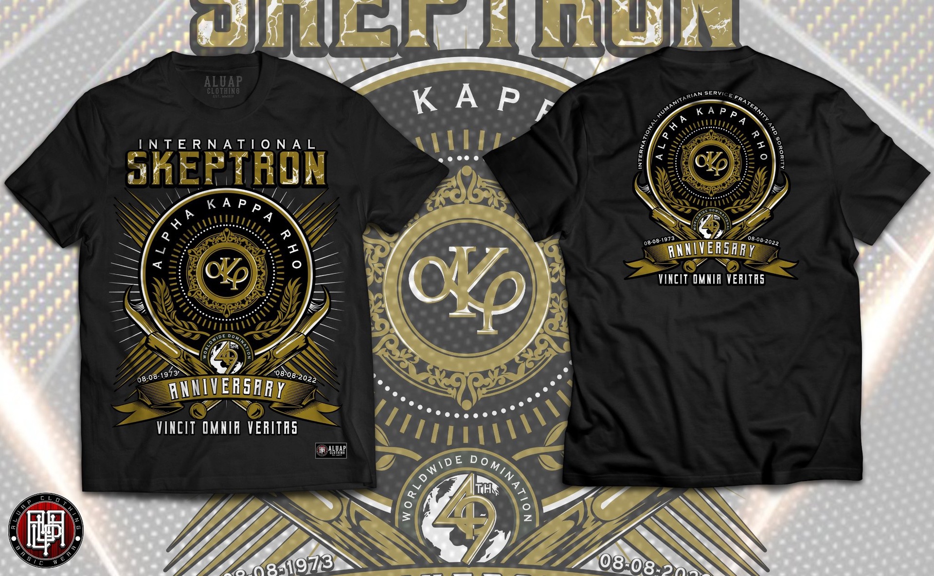 lazada虾皮代发 akp 1973 skeptron t恤 3d数码印花t恤 来图制作