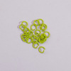 100 priced price DIY accessories 1.2*8mm opening ring small iron circle color baking paint handmade key stick jewelry ring