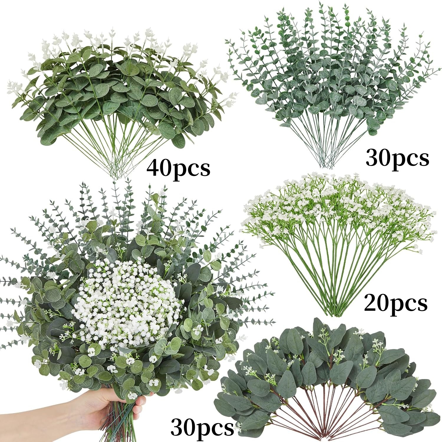 4종 120개 안개꽃