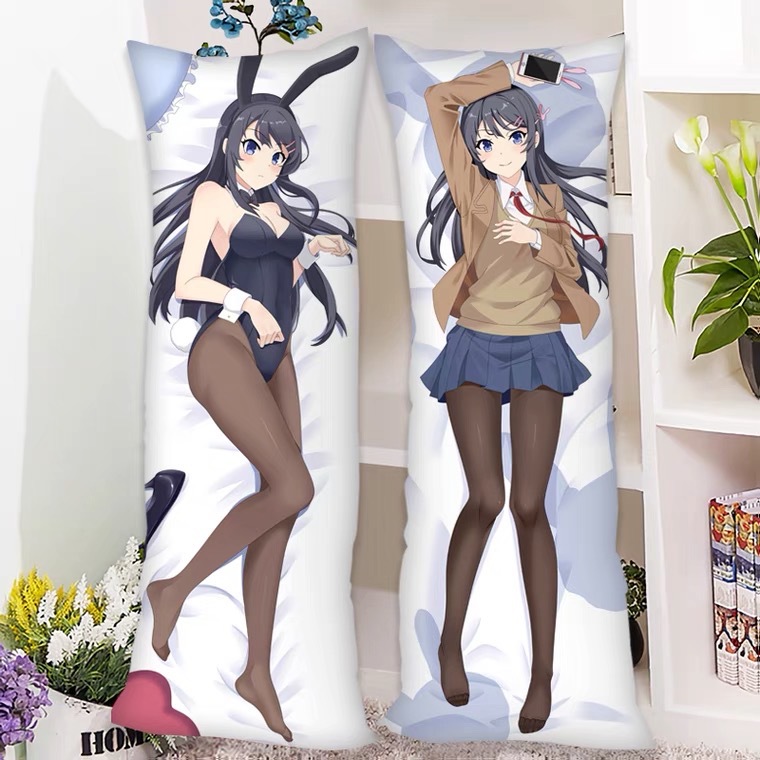 Seishun Buta Yarou Mai Sakurajima Πλήρους Σώματος 2D Anime Χαλάκι Μαξιλαριού - Διπλής Όψης