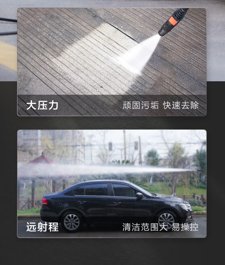 Yili Car Washing Machine 2000W High-Pressure Car Washing Water Gun 220V High-Pressure Water Spray Cleaning High-Pressure Water Pump Ylq4421G