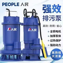 人民电器污水泵农用家用排污泵220V高扬程大流量潜水养殖抽粪380v