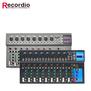 Cross-border 10-way mixer professional stage singing sound live Bluetooth USB monitor tuning DJ mixer