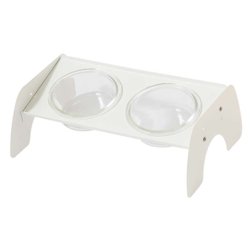 Gato Tazón tazón de vidrio para perros tazón de comida tazón doble tazón de comida protector columna cervical tazón de arroz gato tazón de arroz tazón de fuente para mascotas