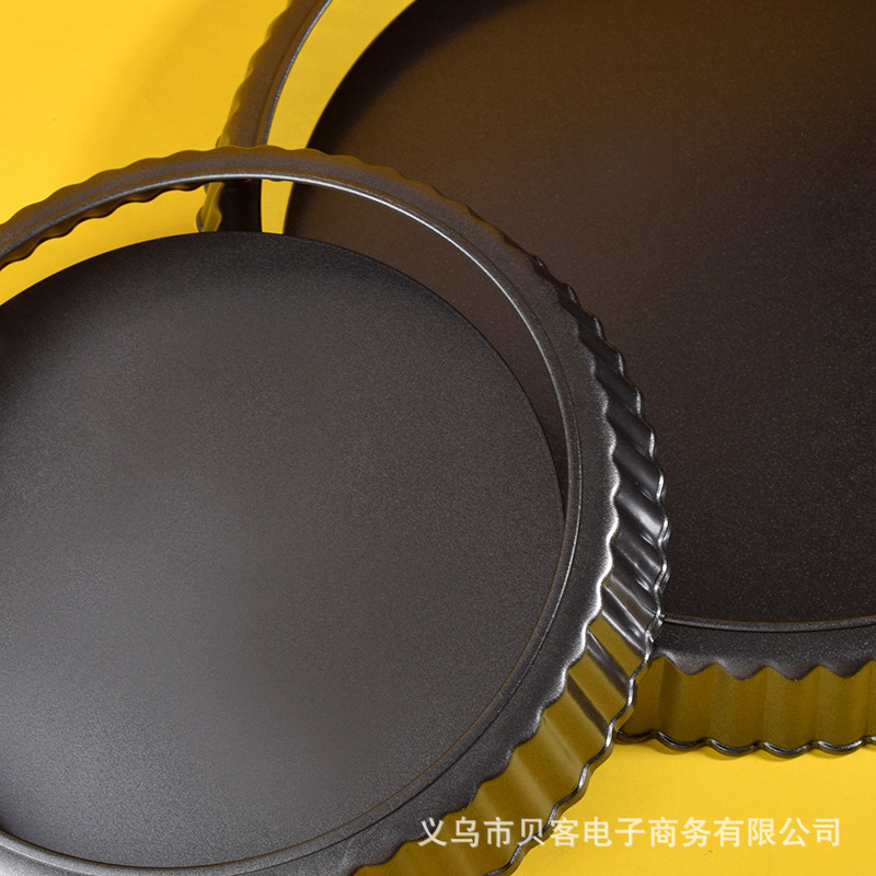 Molde para hornear antiadherente de 6 pulgadas de 8 pulgadas de 10 pulgadas de fondo vivo crisantemo pastel de pizza placa para hornear bandeja de pizza