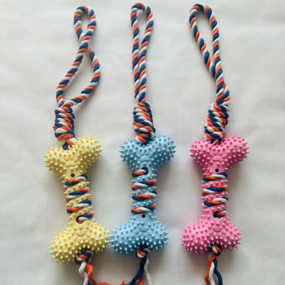 Juguetes de voz de perro resistentes a la mordida de oro corky dientes limpiadores de dientes molares entrenamiento para perros pequeños juguetes para mascotas al por mayor