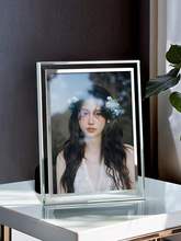 相框空框带玻璃感透明水晶摆台洗照片做成摆件diy加打印