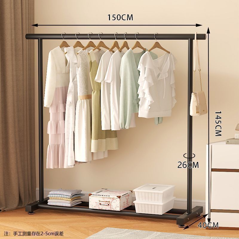 ハンガーハンガー床置き家庭用寝室移動クリームバルコニー服簡易寮ハンガー縦型|undefined