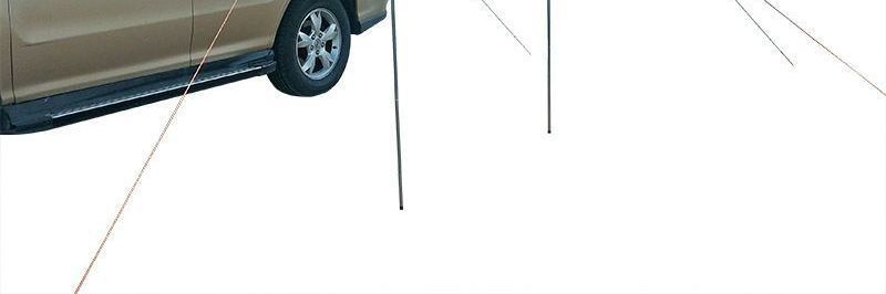 Rainproof and sunproof car side tent, outdoor camping tent for cars, SUV side tent, camping canopy