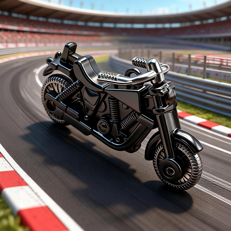 Creative Motorcycle Model Keychain Retro Metal Harley Motorcycle Pendant Men's Trendy Small Gift