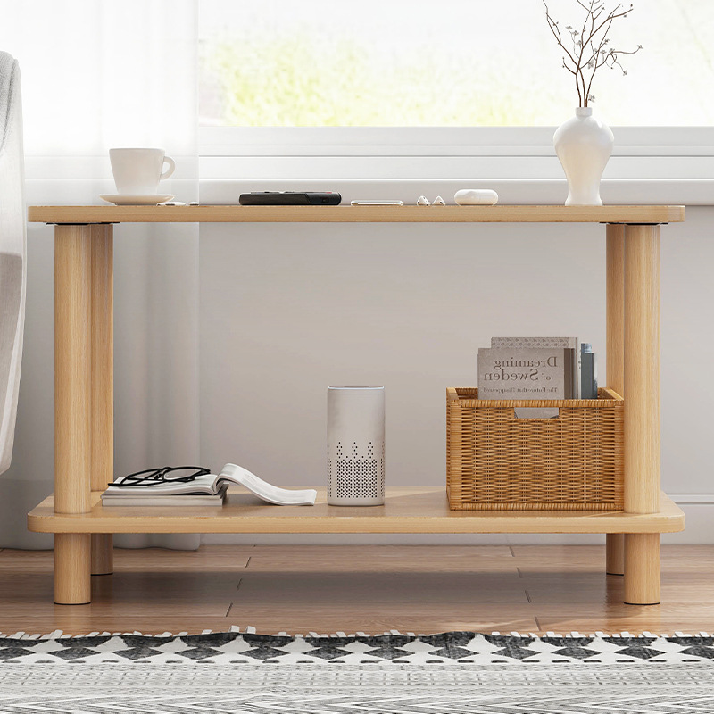 Sofá lado brecha lateral gabinete de alquiler casa cabecera almacenamiento estante balcón pequeña mesa móvil larga estrecha Mesa café