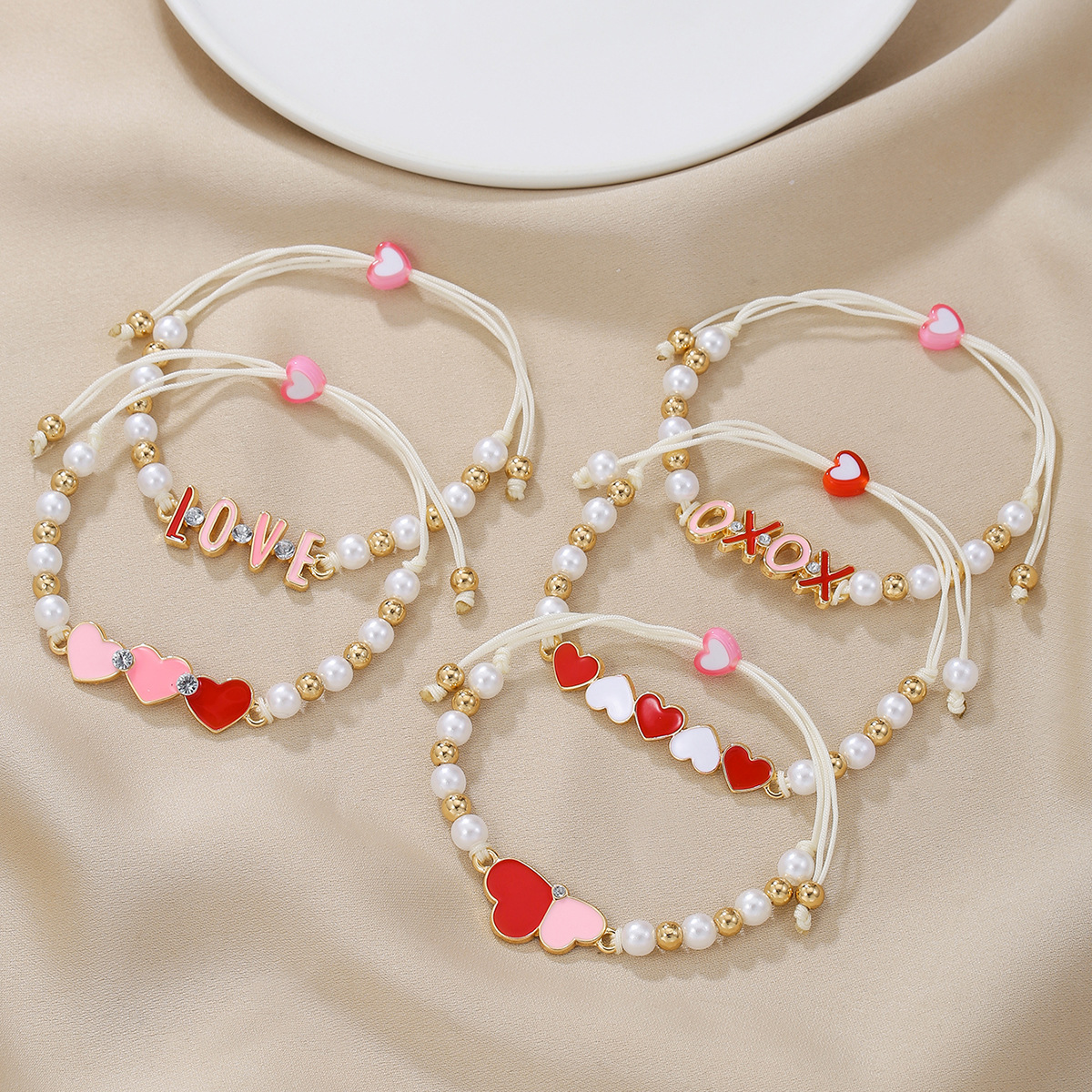 children's bracelet heart-shaped for St. Valentine's Day