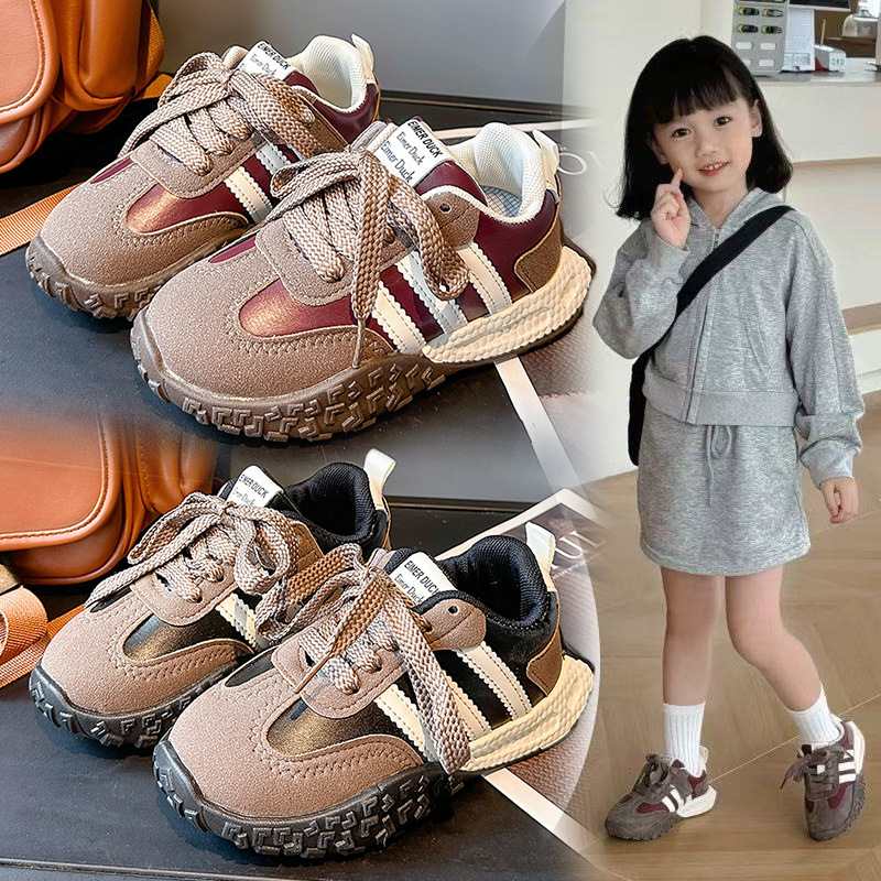 Zapatos deportivos para niños 2025 primavera y otoño nuevos zapatos de correr para niños medianos y grandes, zapatos casuales de moda para niñas, zapatos de moda para niños