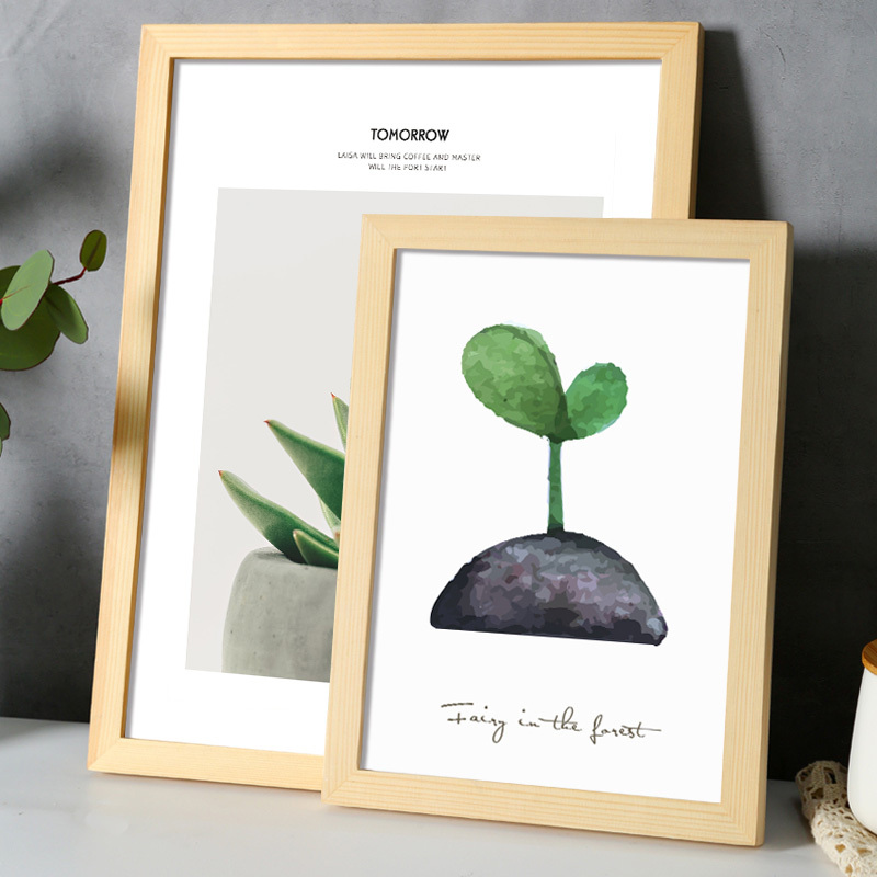 Solid Wood Photo Frame for Wall Hanging, 4K/8K Picture Frame for Framing Children's A3 Sketches, Posters, Empty Frame, A4 Photo Wooden Frame