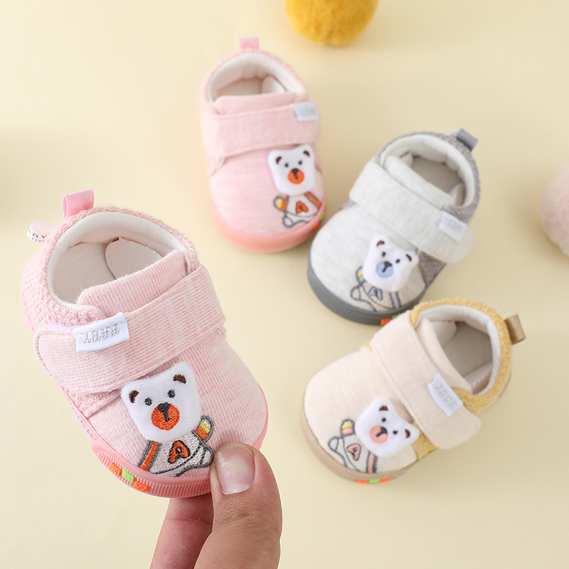 [Spring and Autumn] Non-Slip Cartoon Cute Baby Walking Shoes for Boys and Girls Aged 0-1, Soft Sole, in Stock, Anti-Slip and Wear-Resistant