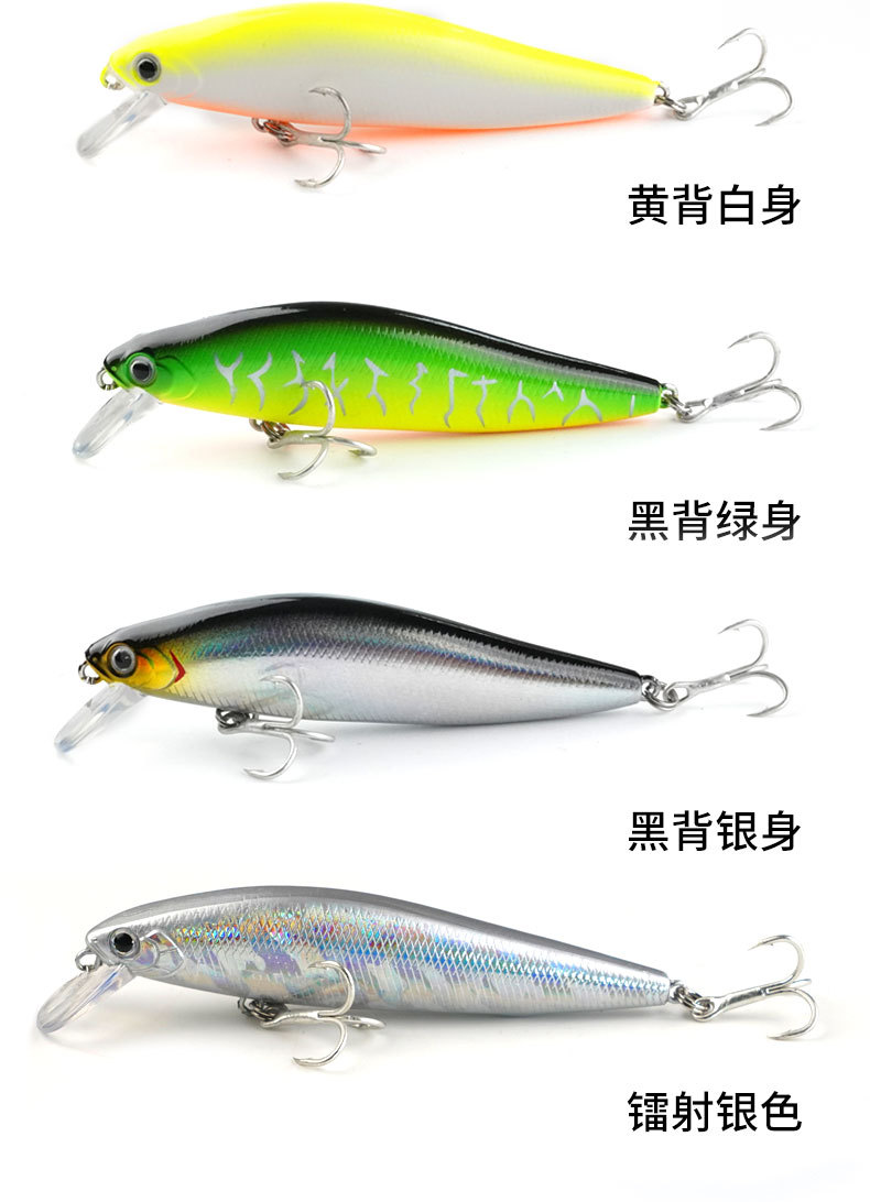 Suspending Minnow Lures Shallow Diving Minnow Baits Fresh Water Bass Swimbait Tackle Gear