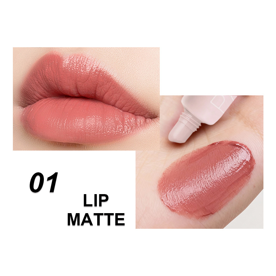 PAGE VINE Soft Foam Light Foam Lip Mud Mat Nude esmaltado labial terciopelo de color transfronterizo duradero