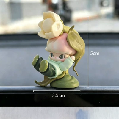 Dimoo's Instant Adventure Car Ornament - Cute Cartoon Decoration for Car Screen and Center Console (Car ornaments) - spring-brightens-up