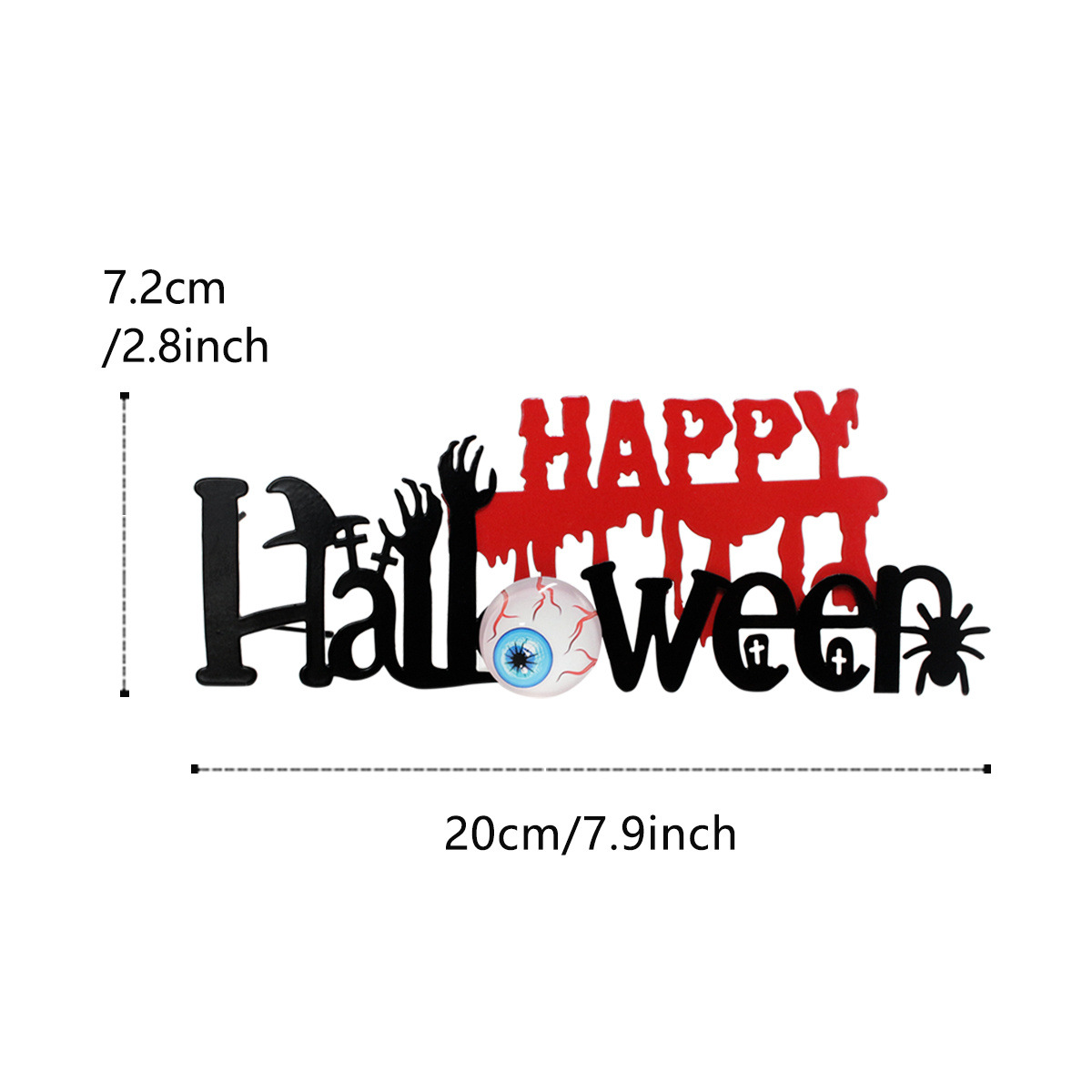   Halloween Halloween Ghost Festival atmosphere decoration card iron insert card horror road guide card