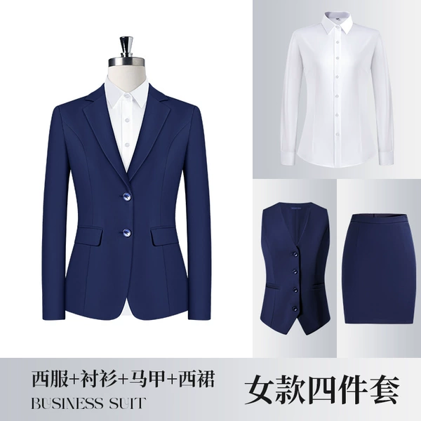 Jacket, mini-skirt, vest, shirt