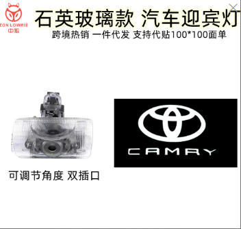 Aplicable TOYUTA Toyota Camry CAMAY Luz de bienvenida LED Luz de puerta de cristal de cuarzo chip colorfast