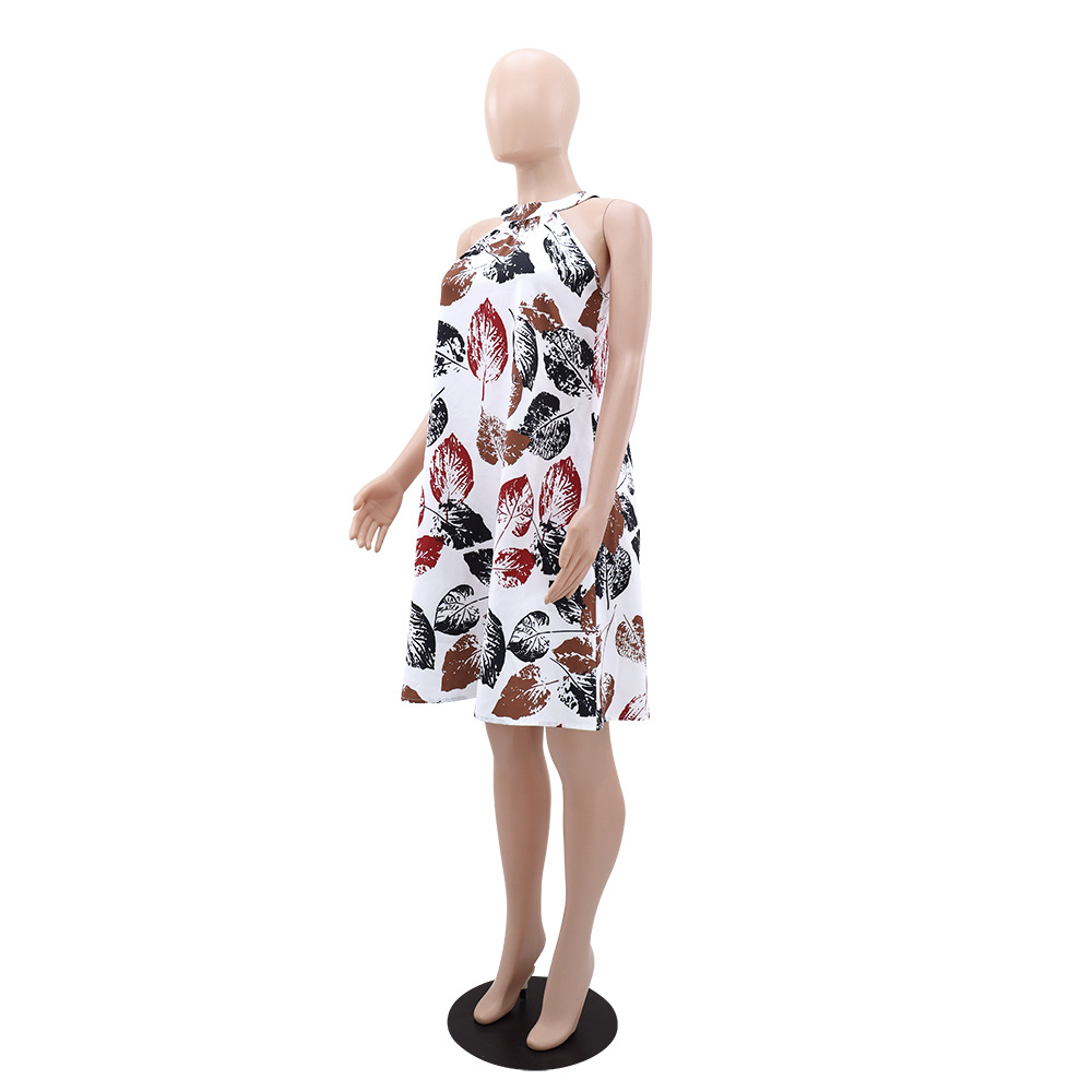 Printed Halter Summer Dress