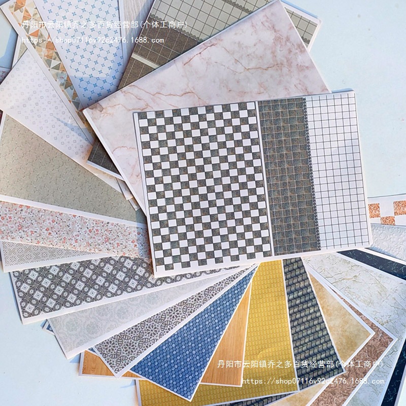 DIY手工材料建筑沙盘模型室内剖面墙壁纸室外木皮木片地板贴纸