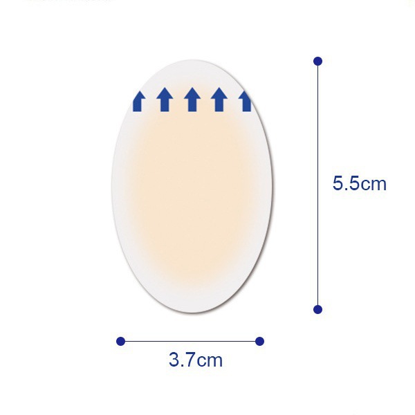 Hydrocolloid Heel Blister Patch Anti Friction Foot Sticker for Running Shoes Portable 25x65mm in use