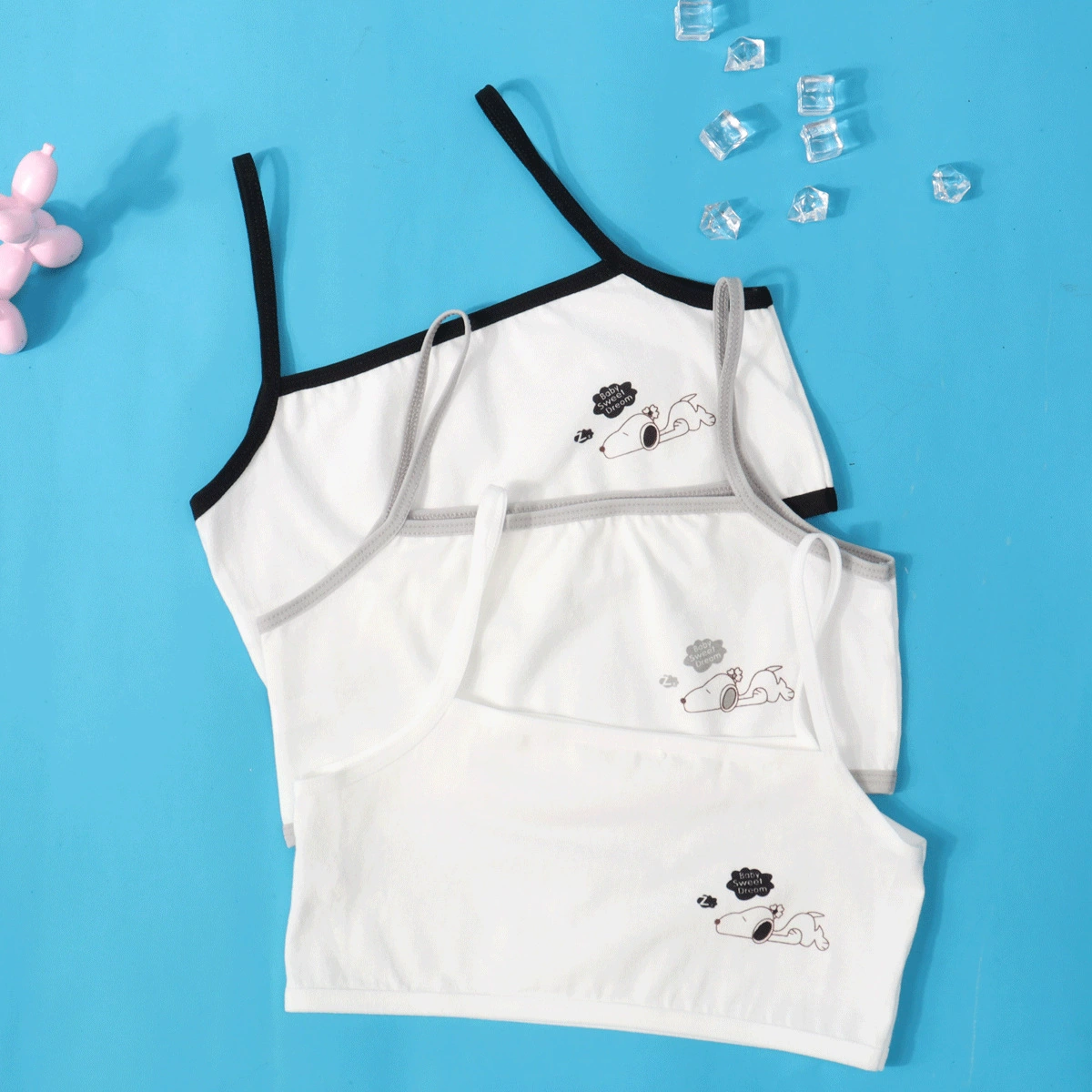 Хлопковое белье для девочек период развития маленький жилет для школьников