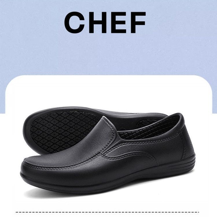 厨师防滑鞋chef shoes防水防油后厨专用工作鞋劳保鞋男车间厨房鞋
