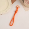 Orange single lanyard (with hanging loop)
