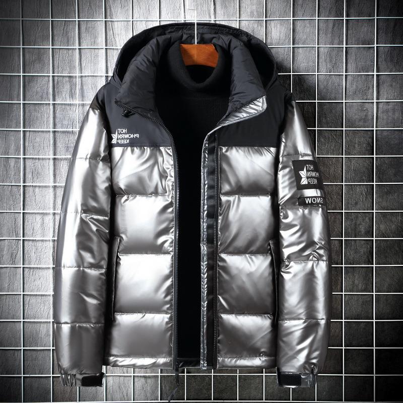 Vendite dirette in fabbrica per uomo Nuovo piumino di marca alla moda Moda invernale con cappuccio Versatile corto addensato_voghion.com