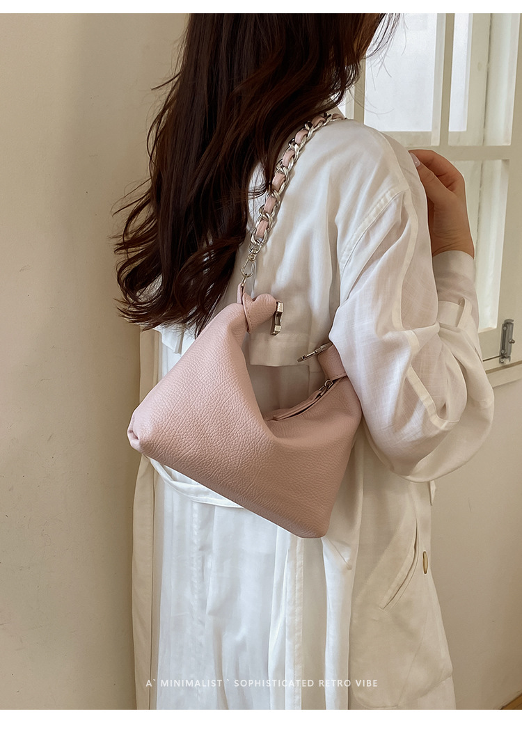 Korean Style Designer Damentasche Mit Kette Macaron Umhängetasche_voghion.com