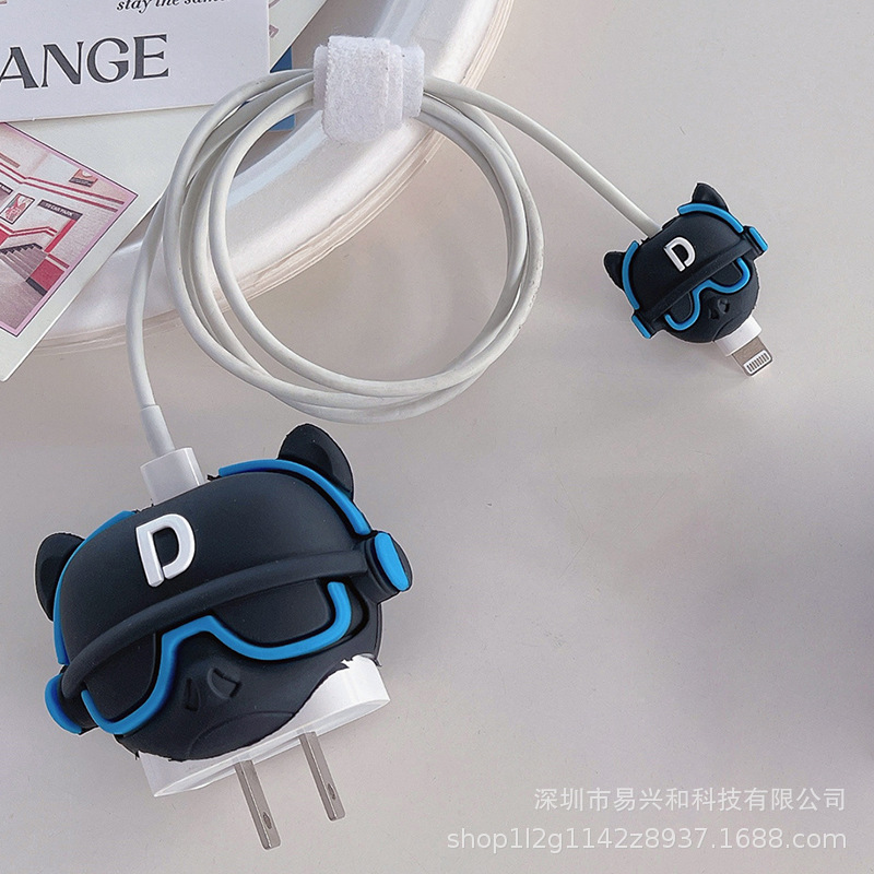 Aplicable Apple 18W / 20W cargador de cabeza de cubierta cargador de cubierta de cable de datos cubierta de 4 piezas al por mayor