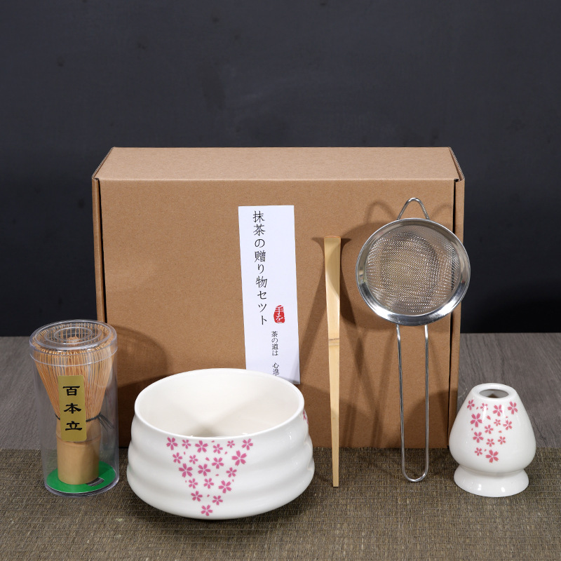 Matcha tazón té taza Matcha cepillo cien Benli taza de té Té juego de té Dinastía Song juego de té Matcha herramienta traje caja de regalo japonés