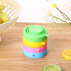 硅膠摺疊杯子 可摺疊水杯 多功能戶外旅遊便攜伸縮迷你彩色旅行杯