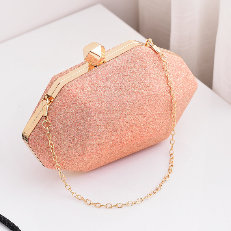 Bolso de noche transfronterizo moda europea y americana tridimensional irregular bolso de noche PU bolso de vestir Chaozhou fuente de ventas directas de fábrica