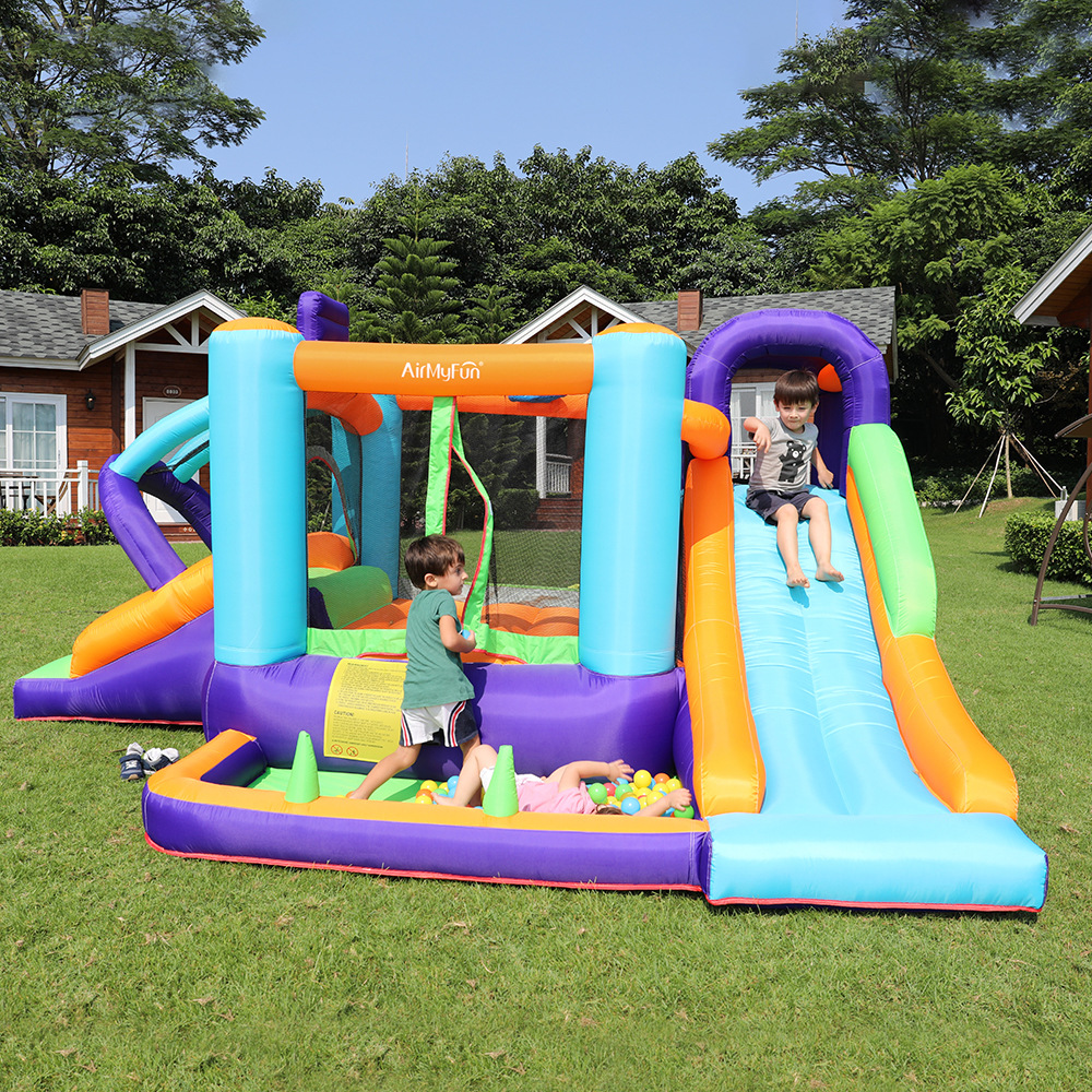 AMF | Castillo inflable para el hogar Diapositiva pequeña para niños Diapositiva inflable Hogar pequeño Castillo doméstico