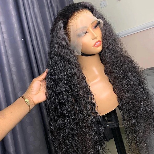 Front Lace Small Roll Wig Cap 13x4 Lace Wig Full Head Wig Mixed Human Hair Wigs