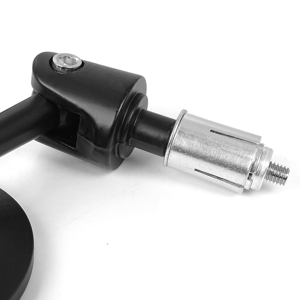 Motorcycle Retro Modified Round Aluminum Alloy Handlebar Mirror Rearview Mirror Handlebar Modified Reflective Folding Mirror