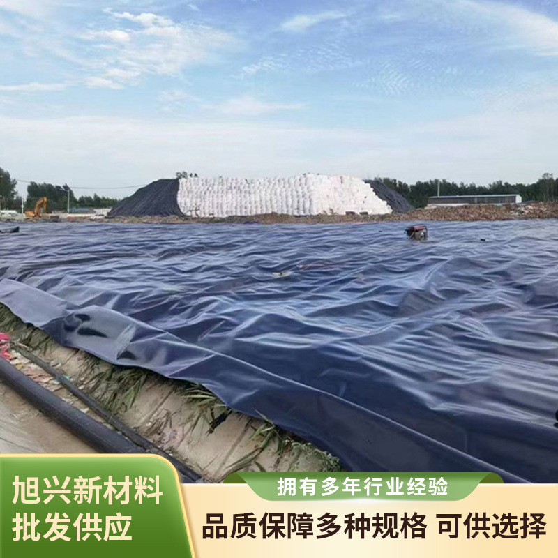 HDPE膜高密度聚乙烯土工膜hdpe防渗膜鱼塘沼气防水膜填埋场土工膜